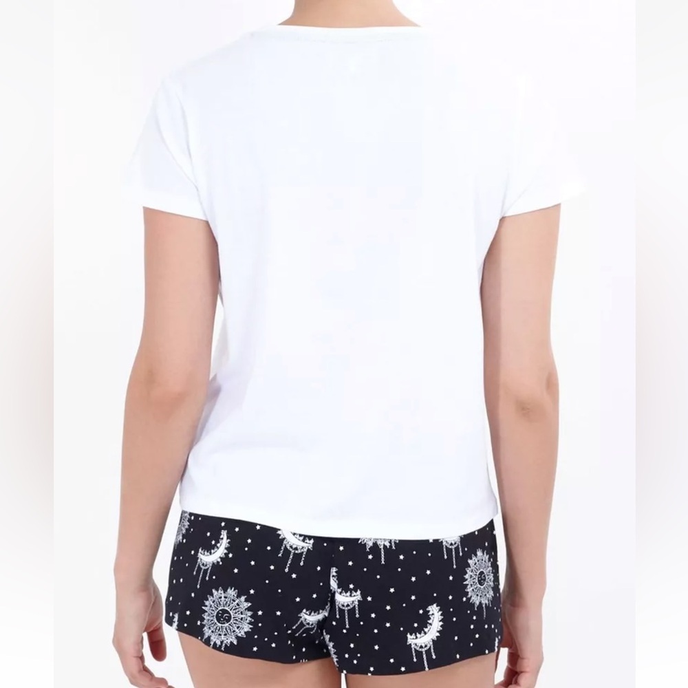 Brave Soul 'Sun and Moon' Pyjama Set 100% cotton - Picture 2 of 3